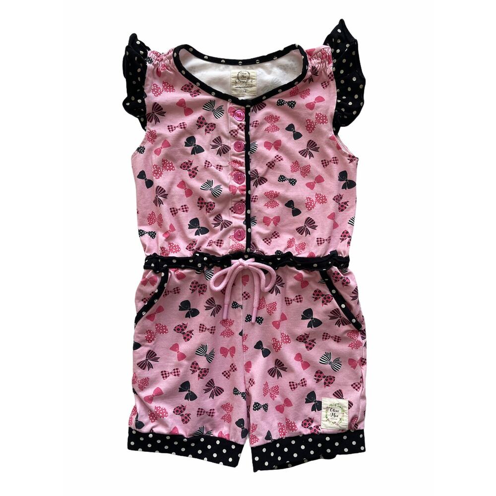 Olive Mae Pretty Little Bows Romper Size 7/8